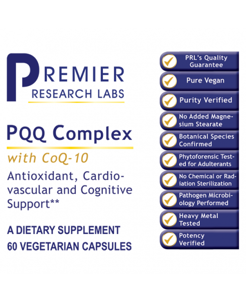 PQQ Complex with CoQ10 (60 VCapsules) by Premier Research Labs