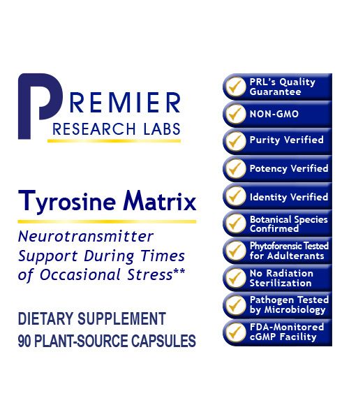 Tyrosine Matrix (90 Capsules) by Premier Research Labs