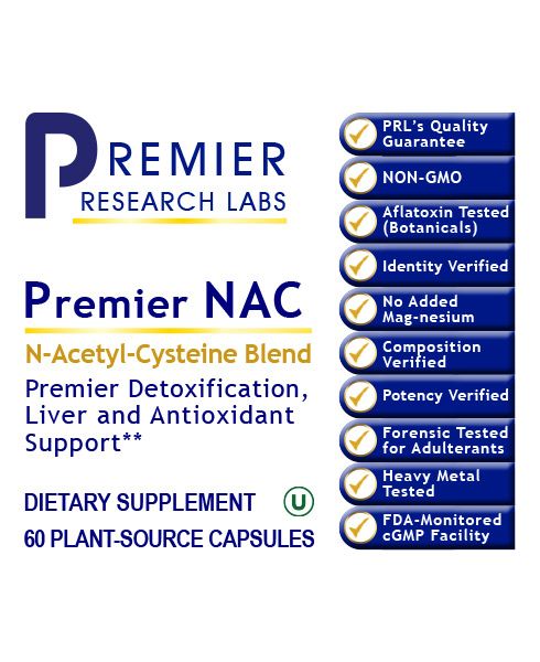 NAC,Premier  (60) Caps By Premier Research Labs