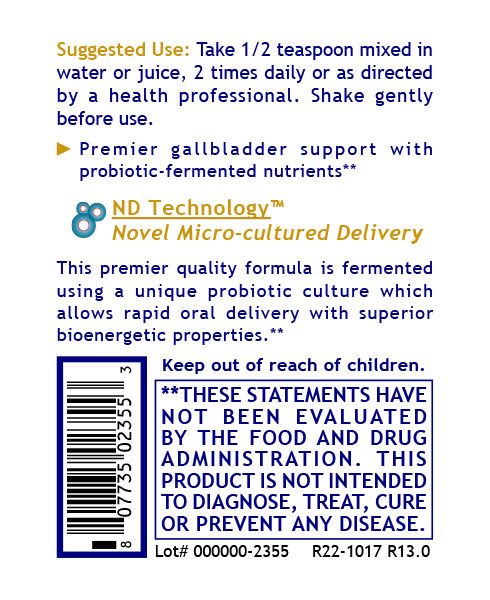 Fermented Gallbladder-ND (8 fl oz) by Premier Research Labs