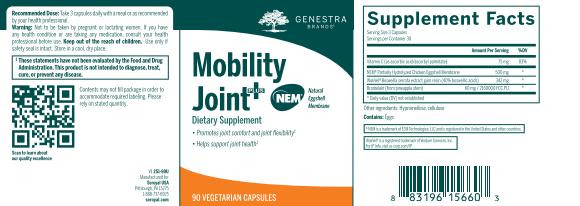 Mobility Joint Plus NEM 90 veg caps by Genestra Brands