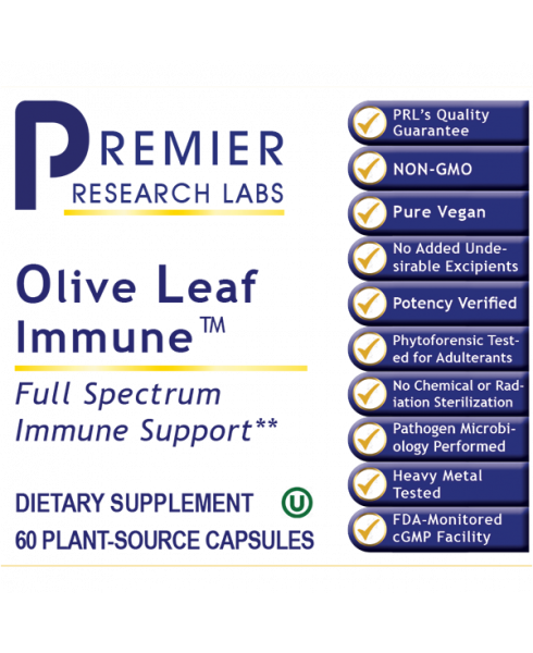 Olive Leaf Immune (60 Capsules) by Premier Research Labs