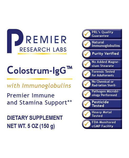 Colostrum-IgG - powder (5 oz powder) by Premier Research Labs