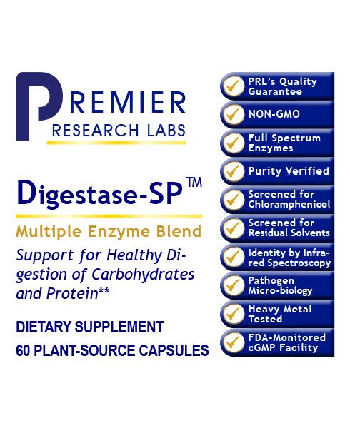 Digestase-SP (60 Capsules) by Premier Research Labs