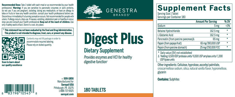 Digest Plus (180 tabs) by Genestra Brands