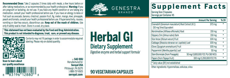 Herbal GI (90 caps) by Genestra Brands