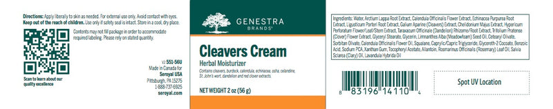 Cleavers Cream (56 gr) by Genestra Brands