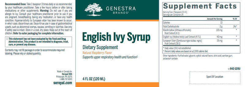 English Ivy Syrup - 07642
