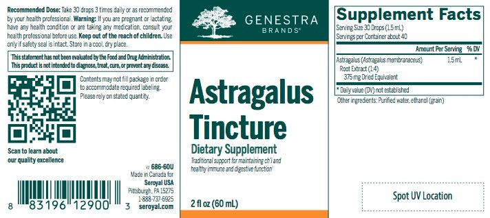 Astragalus Tincture (2 fl oz) by Genestra Brands