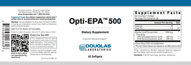 Opti-EPA 500 (60 softgels ) by Douglas Laboratories