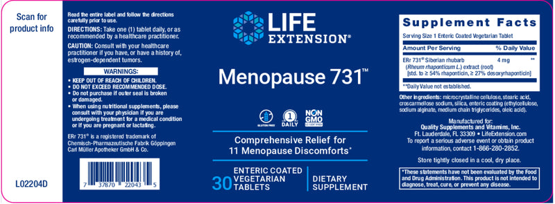 Menopause 731 by Life Extension