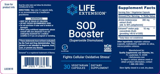 SOD Booster 30 veg caps by Life Extension