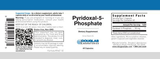 Pyridoxal-5-Phosphate  60 caps by Douglas Labs