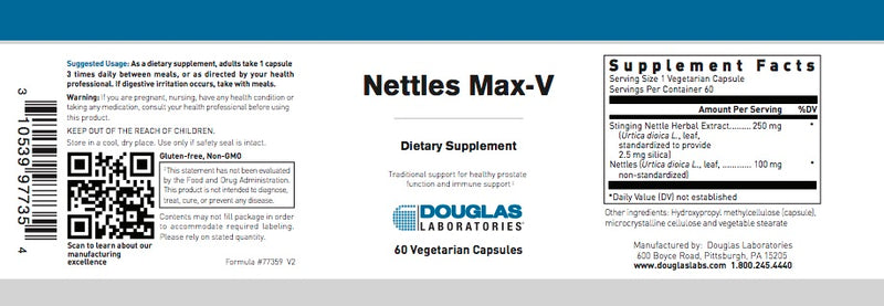 Nettles Max-V (60 V-caps) by Douglas Laboratories