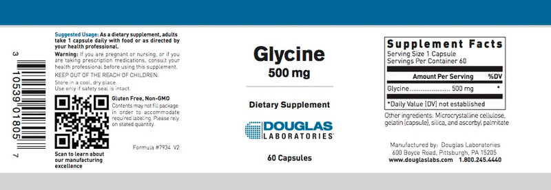 Glycine (60 caps) by Douglas Laboratories