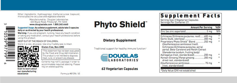 Phyto Shield (63 V-caps) by Douglas Laboratories