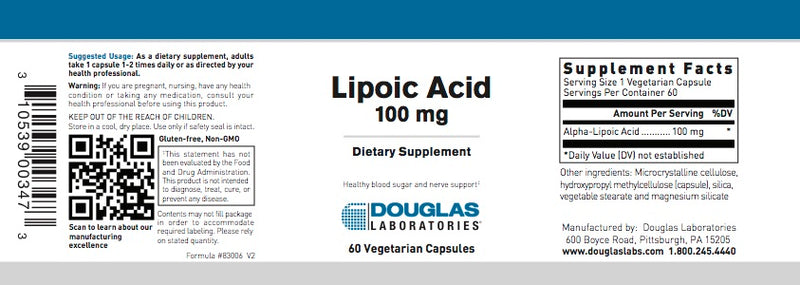 Lipoic Acid (60 caps) by Douglas Laboratories