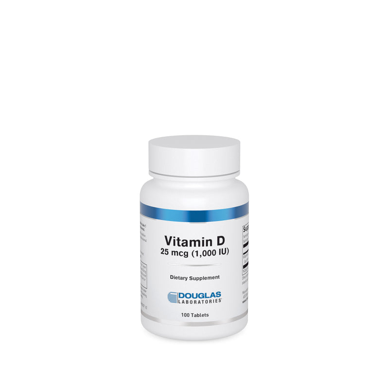 Vitamin D 25 mcg (1,000 I.U.) (100 tabs) by Douglas Laboratories