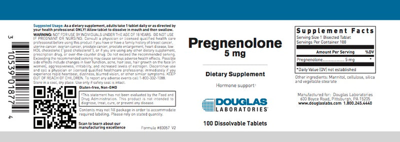 Pregnenolone (5 mg) (100 tabs) by Douglas Laboratories