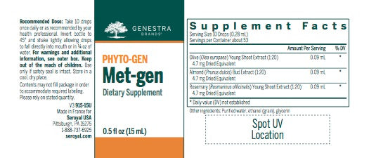 Met-gen (15 ml) by Genestra Brands