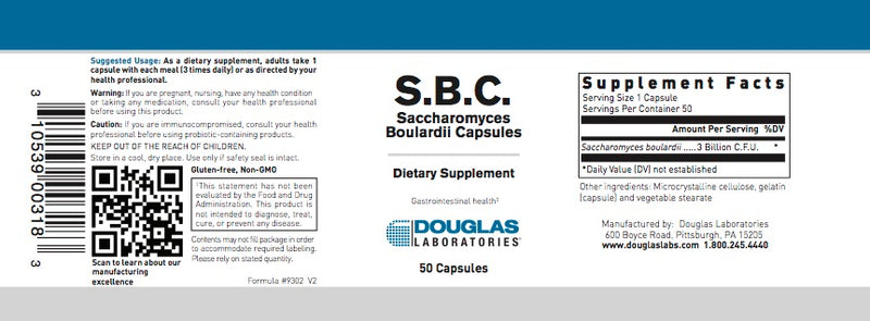 S.B.C. (50 caps) by Douglas Laboratories