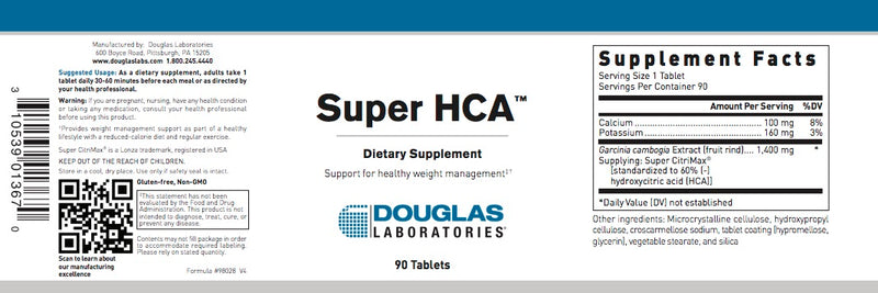 Super HCA (90 tabs) by Douglas Laboratories