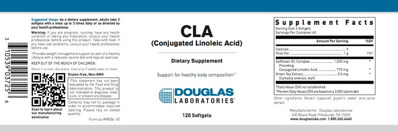 CLA (Conjugated Linoleic Acid) (120 softgel) by Douglas Laboratories