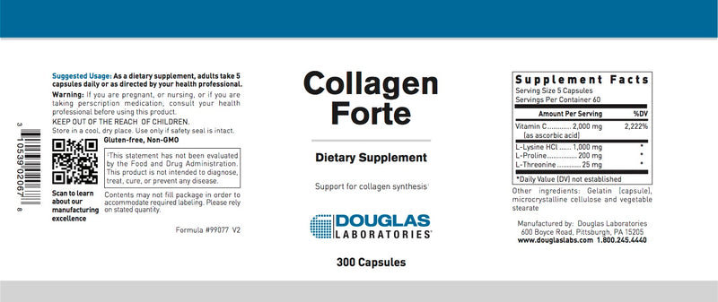 Collagen Forte Caps (300 caps) by Douglas Laboratories