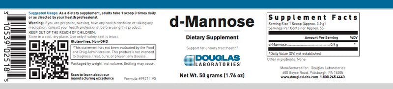 d-Mannose Powder (50 grams) by Douglas Laboratories