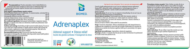 Adrenaplex 90 capsules by BioMed