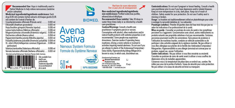 Avena Sativa 50ml by BioMed