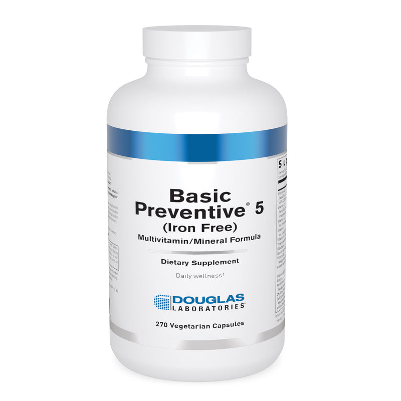 Basic Preventive® 5 IRON FREE (270 Vegetarian)-Caps) by Douglas Laboratories