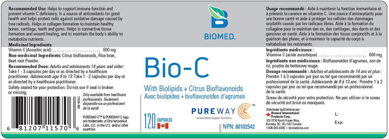 Bio-C 120 capsules by BioMed
