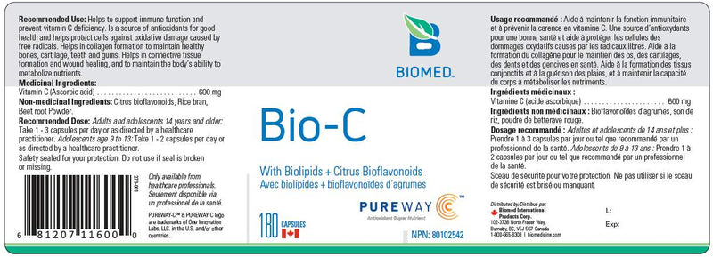 Bio-C 180 capsules by BioMed