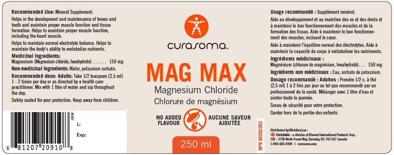 Mag Max Liquid 250 ml by BioMed