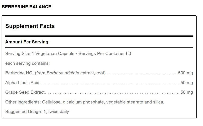 Berberine Balance (60 caps) by Douglas Laboratories