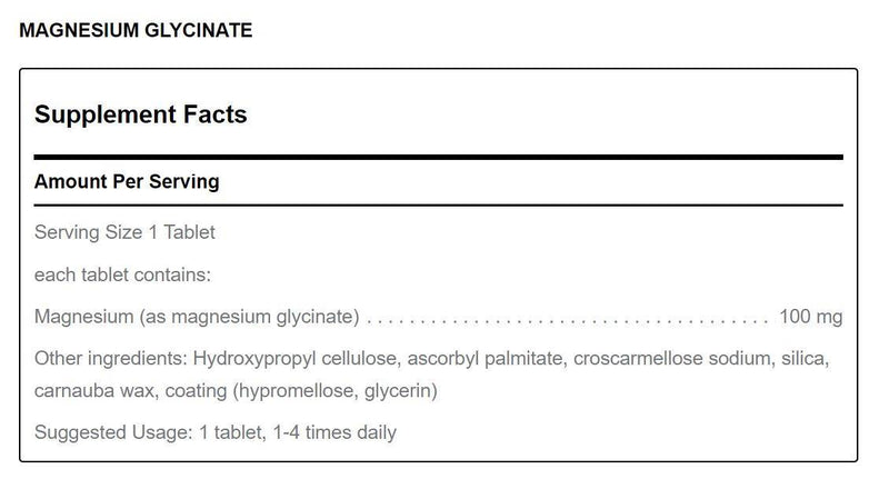 Magnesium Glycinate (120 tabs) by Douglas Laboratories