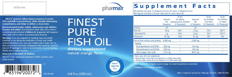 FPFO Liquid  W/Essential Oil Of Orange(200 ml) by Pharmax