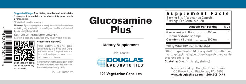 Glucosamine Plus (120 V-caps) by Douglas Laboratories