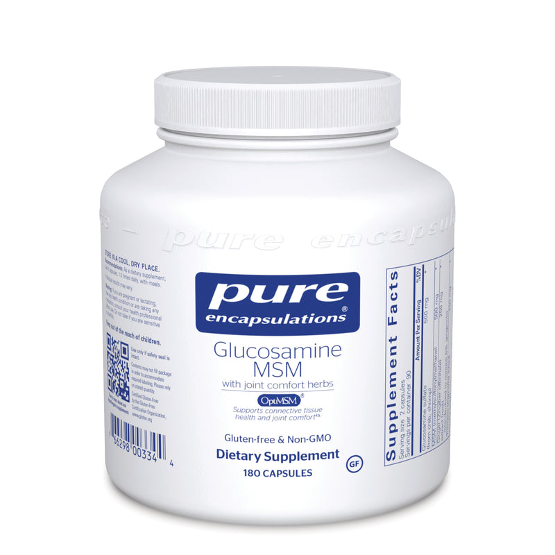 Glucosamine MSM with joint comfort herbs 180 caps By Pure Encapsulations