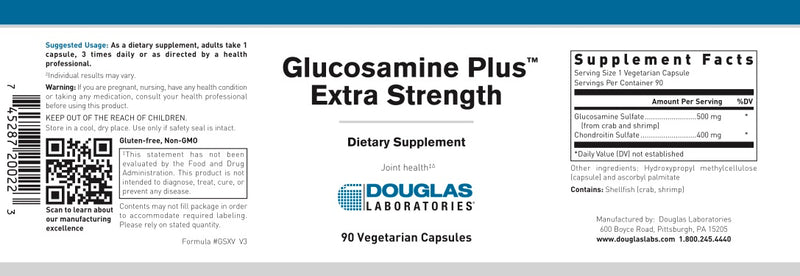 Glucosamine Plus Extra Strength (90 V-caps) by Douglas Laboratories