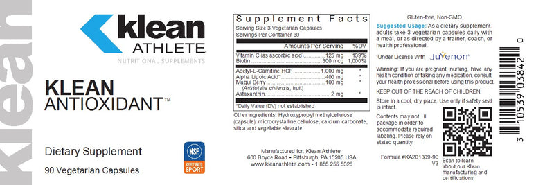 Klean Antioxidant (90 V-caps) by Douglas Laboratories