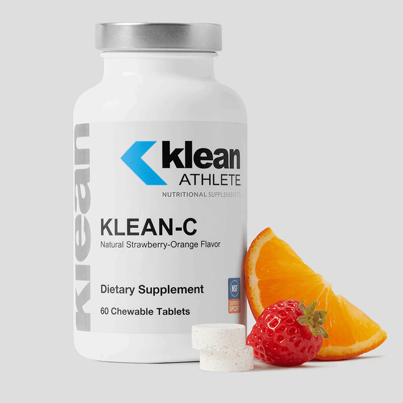 Klean-C Strawberry Orange Flavor 60 chewable tabs by Douglas Laboratories
