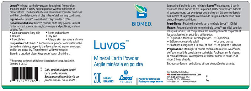 Luvos Mineral Powder 200 grams by BioMed