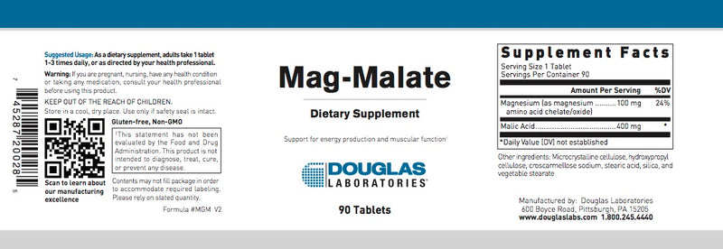 Mag-Malate (90 tabs) by Douglas Laboratories