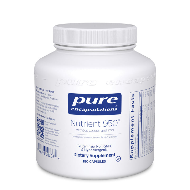 Nutrient 950 W/O Cu & Fe 180 caps  by Pure Encapsulations