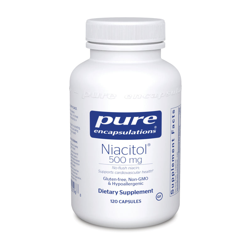 Niacitol 500 Mg ( no flush niacin)  120 caps by Pure Encapsulations
