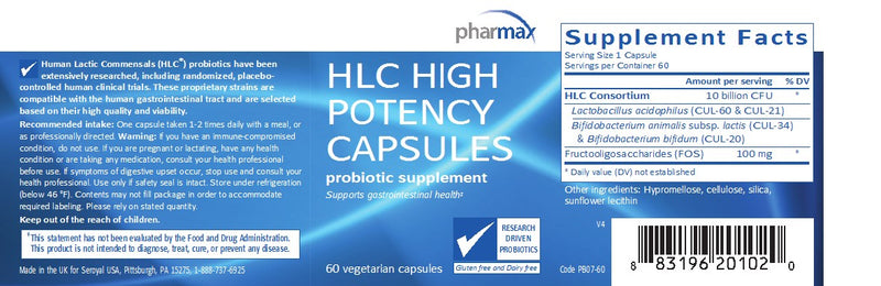 HLC High Potency (60 caps) by Pharmax