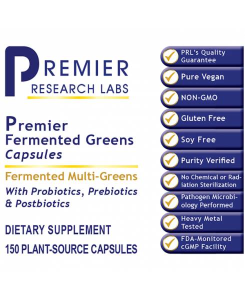 Fermented Greens ( 150 Capsules)  - By Premier Research Labs