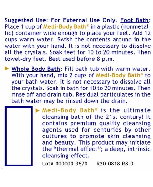 Medi-Body Bath - (19oz, 550G) By Premier Research Labs